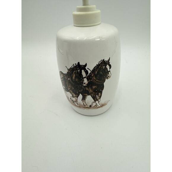 Clydesdale Plowhorse Farmer 4 Piece Bathroom Accessory Set Allure Vtg 2005 EUC - Picture 12 of 13